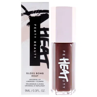 Fenty Ladies Gloss Bomb Heat Universal Lip Luminizer Plus Plumper 0.3 oz 04 Hot Chocolit Heat Makeup In Transparent