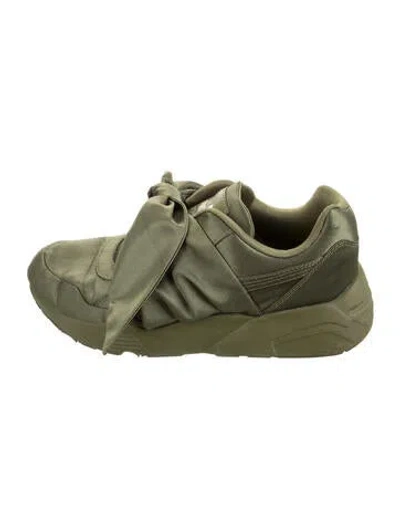 Pre-owned Fenty X Puma Bow Accents Sneakers In Green