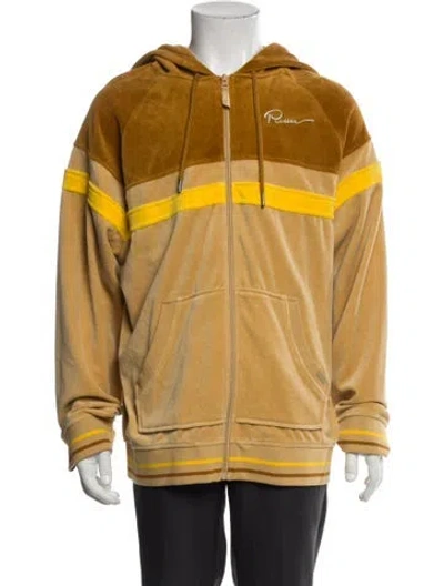 Pre-owned Fenty X Puma Colorblock Pattern Windbreaker In Yellow