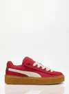 Fenty X Puma Creeper Phatty Corduroy Sneakers In Red