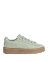 Fenty X Puma Fenty Puma By Rihanna Creeper Phatty Nubuc Woman Sneakers Sage Green Size 7.5 Leather In Sage Green