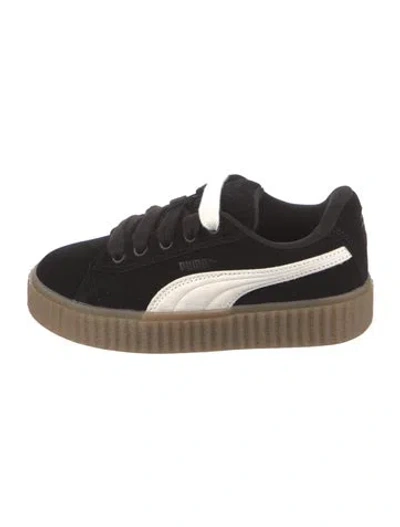 Pre-owned Fenty X Puma Babies' Girls' Suede Colorblock Pattern Sneakers W/ Tags In Black