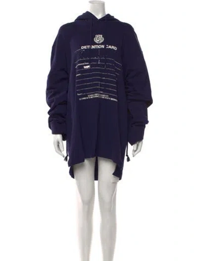 Pre-owned Fenty X Puma Graphic Print Long Dress In Blue