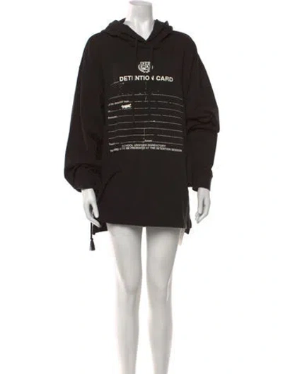 Pre-owned Fenty X Puma Graphic Print Mini Dress In Black
