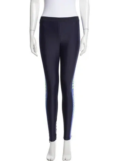 Pre-owned Fenty X Puma Graphic Print Skinny Leg Pants In Blue