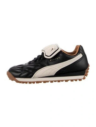 Pre-owned Fenty X Puma Leather Athletic Sneakers In Black