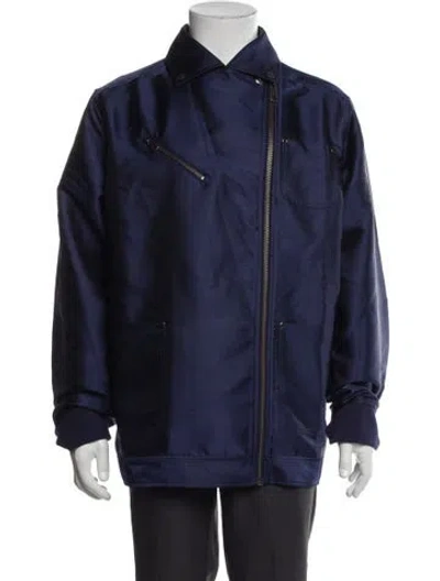 Pre-owned Fenty X Puma Moto Jacket In Blue