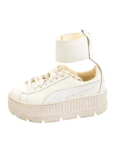 Pre-owned Fenty X Puma Puma Ankle Strap Sneakers In Neutrals