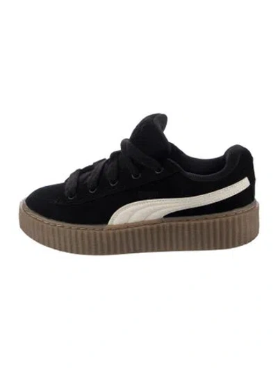 Pre-owned Fenty X Puma Suede Chunky Sneakers In Black