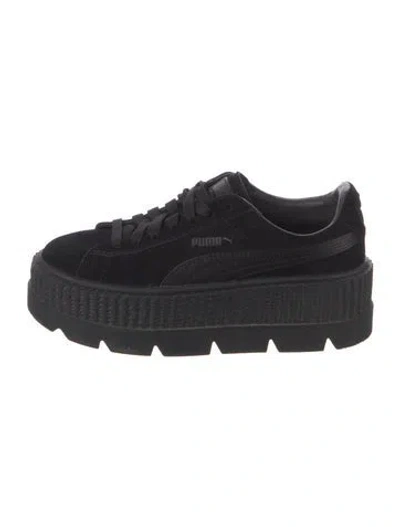 Pre-owned Fenty X Puma Suede Sneakers In Black