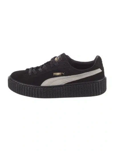 Pre-owned Fenty X Puma Suede Sneakers In Black
