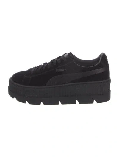 Pre-owned Fenty X Puma Suede Sneakers In Black