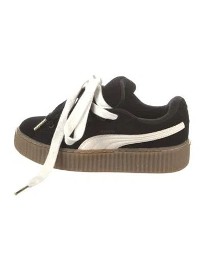Pre-owned Fenty X Puma Suede Sneakers In Black