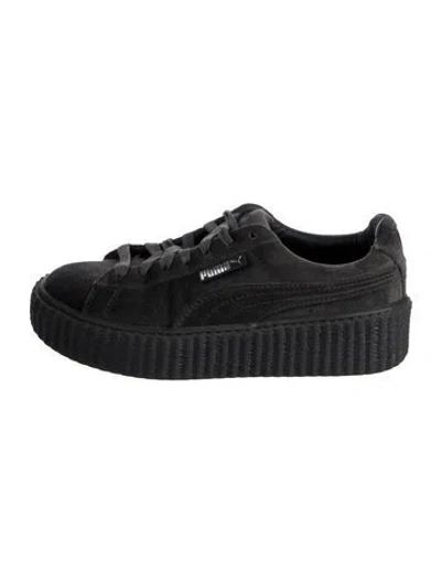 Pre-owned Fenty X Puma Suede Sneakers In Grey