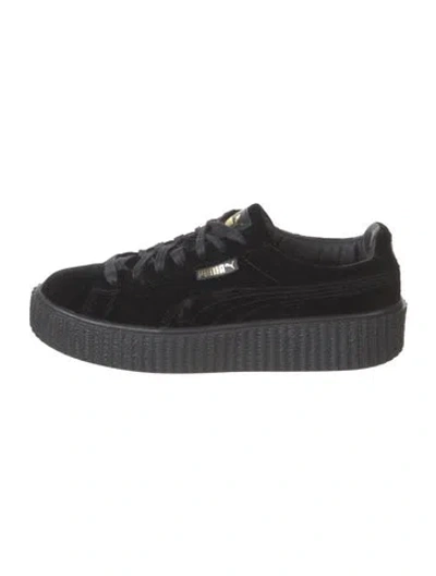 Pre-owned Fenty X Puma Velvet Sneakers In Black