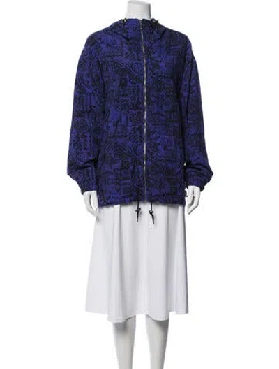 Pre-owned Fera Patterned Jacket In Blue