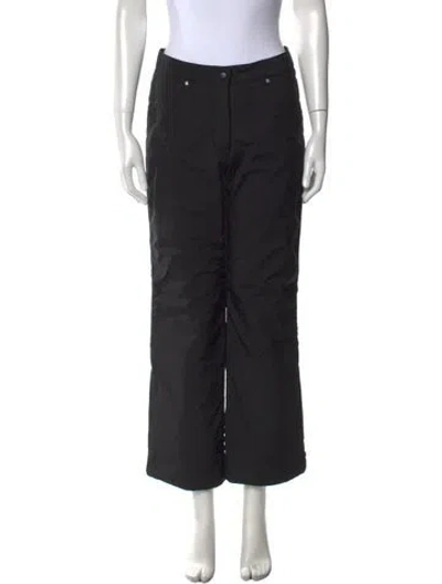 Pre-owned Fera Straight Leg Pants In Black