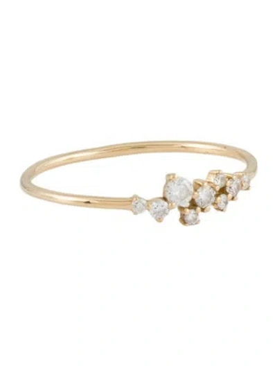 Pre-owned Ferko's 14k Diamond Cluster Ring In Multi