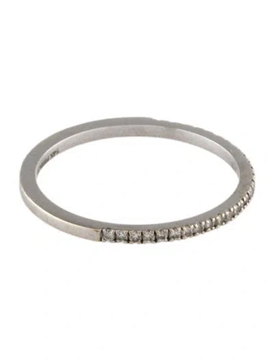 Pre-owned Ferko's 14k Diamond Half Eternity Micro Pavé Ring In Multi