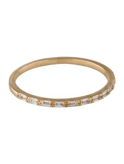 Pre-owned Ferko's 14k Diamond Ultra Thin Half Eternity Band In Multi