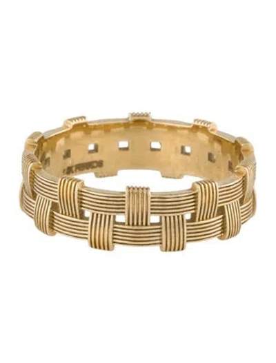 Pre-owned Ferko's 14k Ribbed Woven Band In Multi