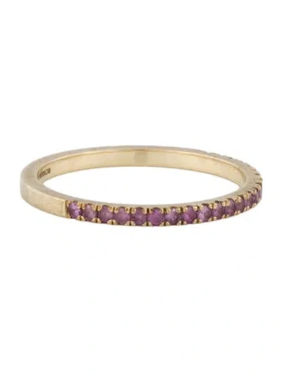 Pre-owned Ferko's 14k Sapphire Band Ring In Multi