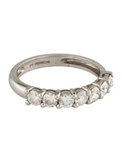 Pre-owned Ferko's Platinum Diamond Band In Multi