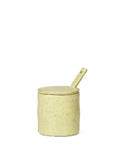 Ferm Living - Fr Flow Jar With Spoon In Neutral