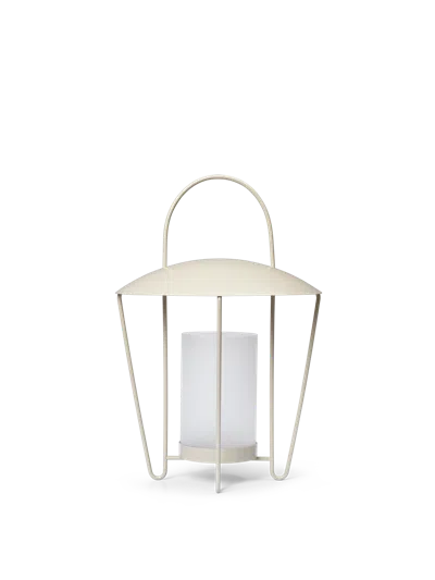Ferm Living Abri Lantern In Neutral