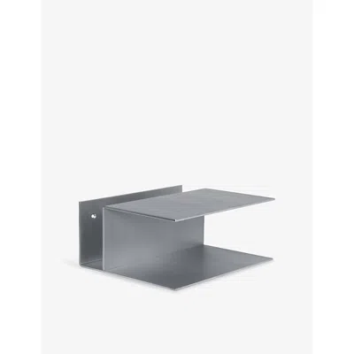 Ferm Living Ager Aluminium Bedside Table In Silver