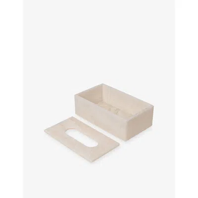 Ferm Living &nbsp;resin Tissue Box In White