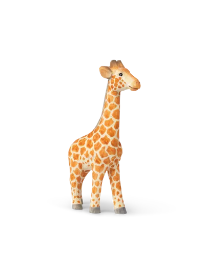 Ferm Living Animal Hand-carved Giraffe In Yellow