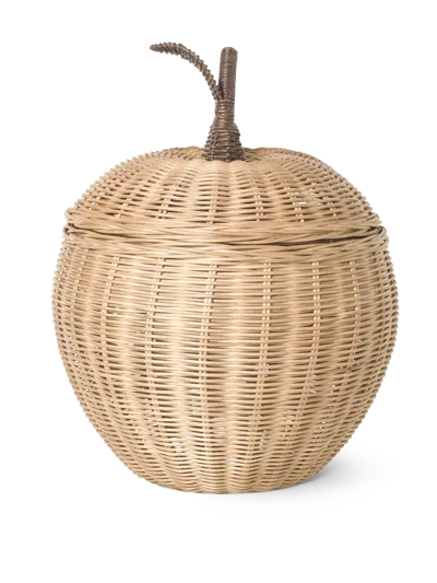 Ferm Living Apple Braided Storage In Brown