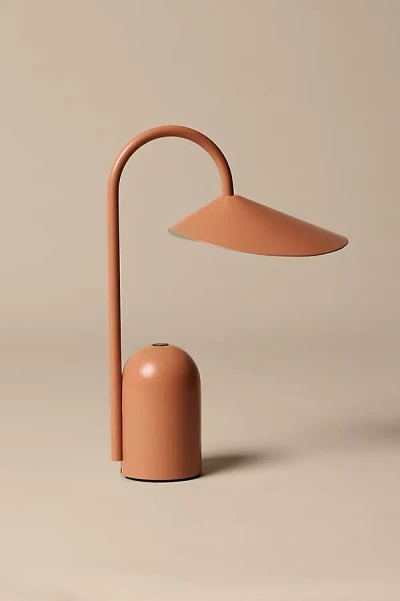 Ferm Living Arum Portable Metal Rechargeable Lamp In Brown