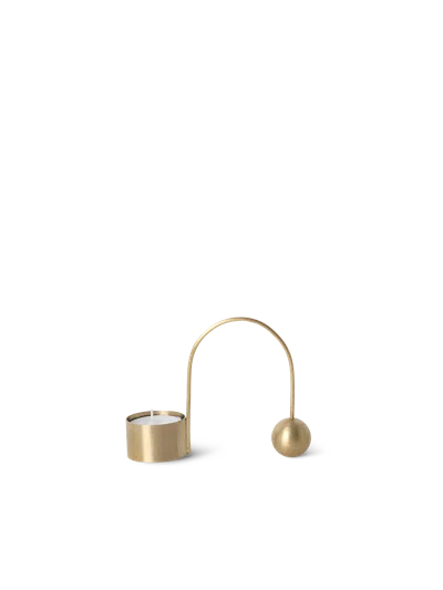 Ferm Living Balance Tealight Holder In Gold