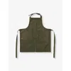 Ferm Living Olive Bark Organic-cotton Garden Apron In Olive