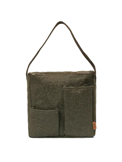 Ferm Living Bark Picnic Bag In Green