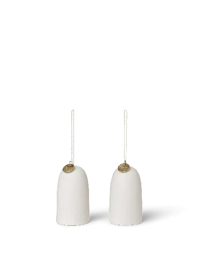 Ferm Living Bell Ceramic Ornament In White
