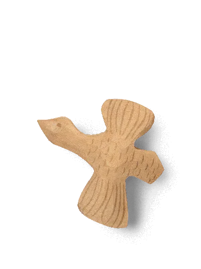 Ferm Living Billie Bird Hook In Brown