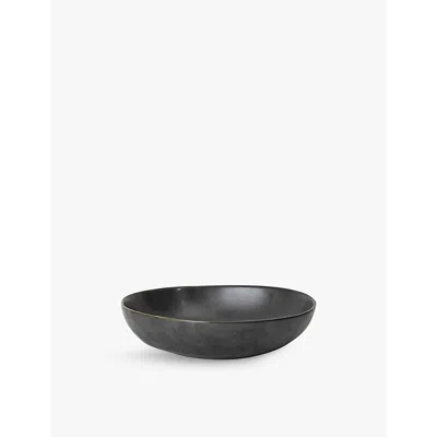 Ferm Living Black Flow Large Porcelain Bowl 19.5cm