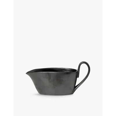 Ferm Living Black Flow Porcelain Sauce Boat