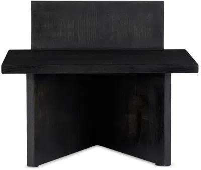 Ferm Living Black Oblique Stool In Black Stained Ash