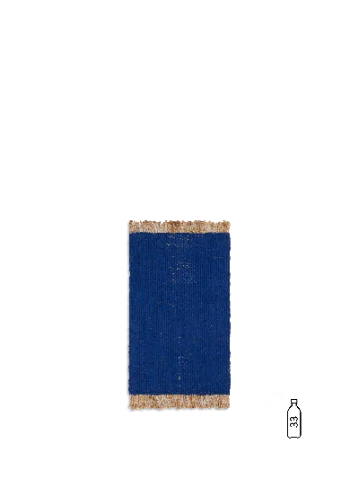 Ferm Living Block Mat In Blue