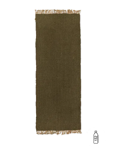 Ferm Living Block Runner In Green