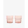 Ferm Living Blush Boya Low Tumbler Glasses Set Of Two