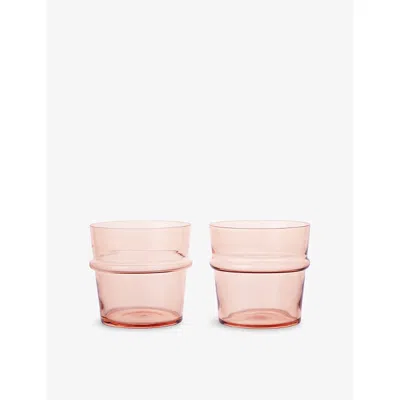 Ferm Living Blush Boya Low Tumbler Glasses Set Of Two