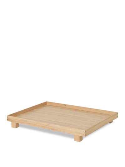 Ferm Living Bon Wooden Tray In Brown