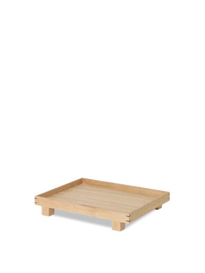 Ferm Living Bon Small Wooden Tray In Nude