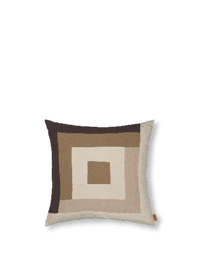 Ferm Living Border Patchwork Cushion Cover In Multi