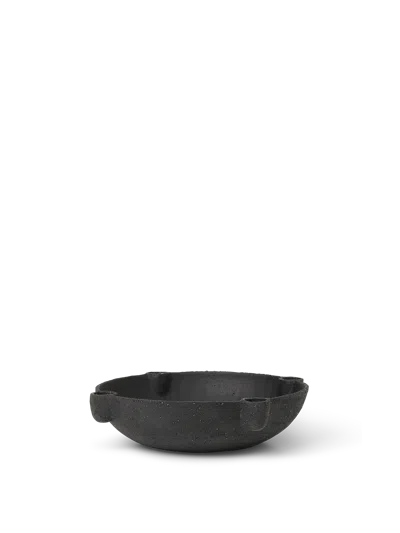 Ferm Living Bowl Candle Holder In Black